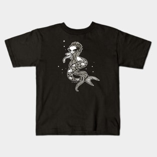 Hell Mermaid Black Kids T-Shirt